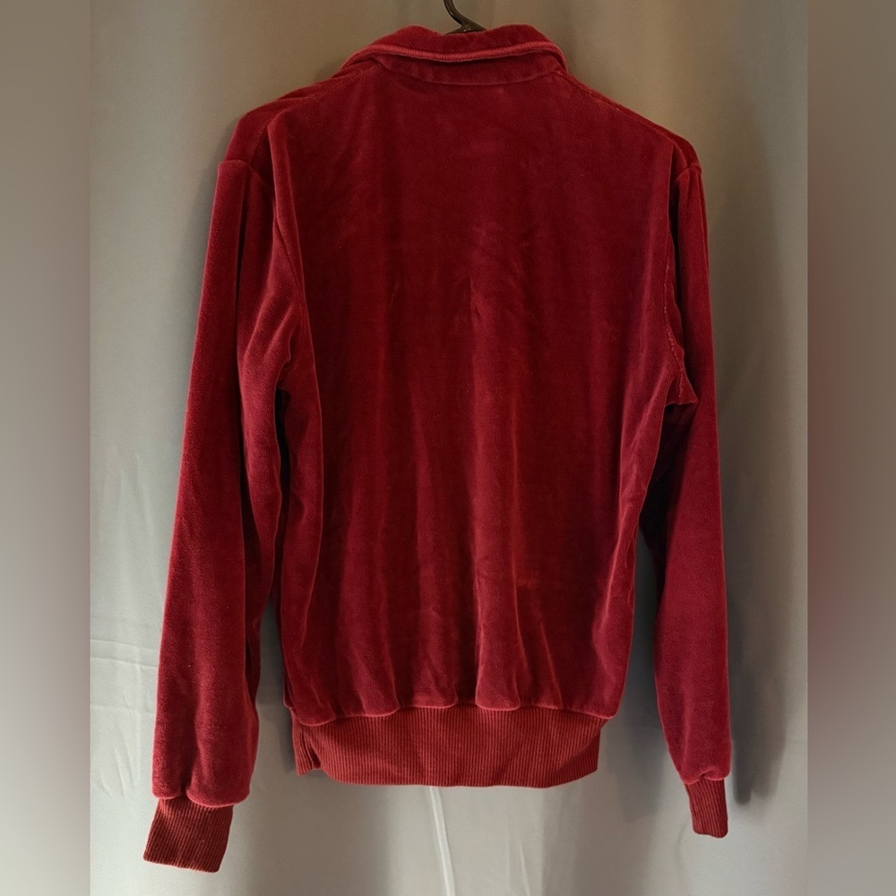 Rare Vintage 70s GAP Velour Sweatshirt – Burgundy Pullover – Women’s Med - Picture 2 of 4